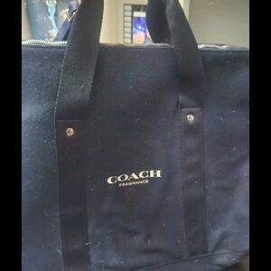 Coach Fragrance Navy Duffel Bag
